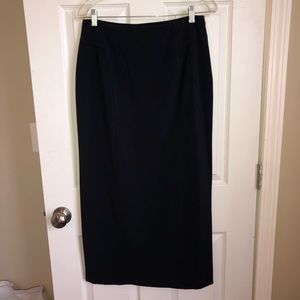 Solid black pencil skirt (long)